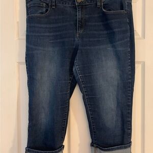 a.n.a Blue Ankle Cropped Jeans with Stretch